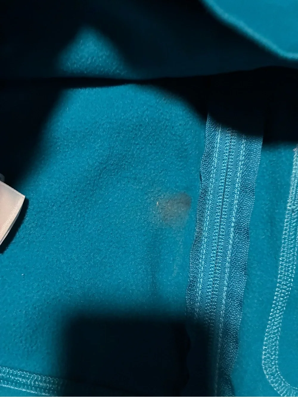 The North Face Blue Zip-Up Hoodie with Logo, size medium, warm, comfortable